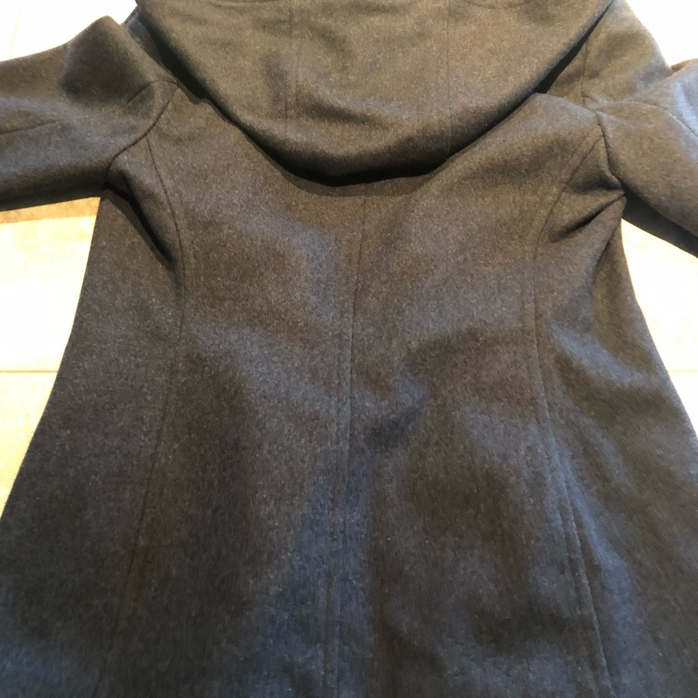 Jason Kole Wool Blend Zipper Women's Coat with hood and pockets - Picture 2 of 6